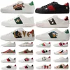 Paire De Luxe Designers Chaussures ACE Baskets Tenue Décontractée Tennis Screener Hommes Femmes À Lacets Classique En Cuir Blanc Motif Bas Chat Tigre Imprimer Sports Lover Trainers