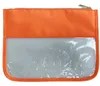 Cosmetische Tas Voorraad Chenille-patches Waterdichte transparante PVC Rits Toilettas Make-up Tas