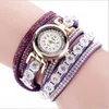 Wristwatches 2022 Alloy Diamond Ring Bracelet Watch Digital Face Rhinestone Ladies Quartz Women Chain Set Hect22