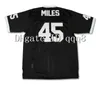 qqq8 Top Quality 1 #45 Boobie Miles Permian Panther Jersey All Stitched Friday Night Lights Movie Jerseys Black White football jerseys