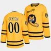 2022 NCAA Frozen Four Custom QU Quinnipiac Bobcats Hockey-Trikots 7 Marcus Chorney-Trikots 8 Nick Bochen 10 Ethan de Jong (A) 11 Wyatt Bongiovanni (C) 12 Oliver Chau-Trikots