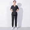 Женские комплекты из двух предметов Eithexu, топы и брюки, модный скраб высокого качества для больниц