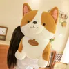 2022 Super Cute Cartoon Corgi Plush Toy Big Fat Dog Doll Sleeping Pillow Puppy Doll for Girl Kids Gift 35 tum 90cm