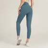 AL0LULU Abiti da yoga pantaloni nudi da donna in tessuto delicato sulla pelle abbigliamento esterno da corsa sport body yoga pant stesso stile