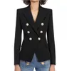 Casaco feminino ternos famosos preto fino mulher jaqueta houndstooth blazer senhoras casacos jaquetas roupas femininas bolsos negócios