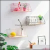 Other Home Decor Garden Nordic Ins Creative Wall Grid Sheing Bedroom Bathroom Kitchen Finishing Iron Storage Shelf Drop Delivery 2021 9Ec3