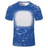 MOQ 20PCS Articles de fête T-shirt blanchi par sublimation Transfert de chaleur Blanc Bleach Shirt entièrement en polyester t-shirts US Tailles pour hommes femmes 20 couleurs