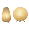 Lâmpadas de mesa Lâmpada de papel nórdica Lanterna Lâmpada japonesa Modern Living Study Room Bedroom Bedside Led Night Lighting Home Decorationtable