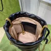 10a Designer Bag Classic Fashion Bucket Bag Premium Lambskin Mini Crossbody Purse med Premium Original presentförpackning