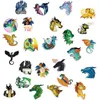 50 pezzi ali di fuoco drago animale adesivo cartone animato per telefono fai -da -te laptop bagagli decalcomanie graffiti divertenti per kid9608971