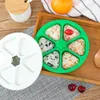 6 Grids DIY Sushi Mould Tools Rice Ball Food Press Triangular Sushi Maker Mold Kit Japanese Kitchen Bento Accessories 20220616 D3