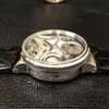 2022 Herrklocka 6312 Tourbillon Rose guld urtavla Automatiskt urverk Läderarmband gentleman Armbandsur 44mm