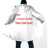 Tessffel DIY DROP 도매 커스터마이즈 패션 3DPRINT 남성 여성 바람발기 겨울 코트 캐주얼 망토 양털 후드 220706
