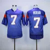 C202 7 Alex Moran 54 Thad Castle Maillot de football Blue Mountain State BMS TV Show Chèvres Double couture Nom et numéro