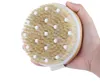 Bath-Brushes Dry Skin Body Soft Natural Bristle Brush With Massage Point Wooden Bath Shower Brushes SPA Body-Brush Without Handle SN4572