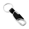 Keychains Men's Classic Leather Keychain Abstract Modeling Car Business Creative Pendant midja hängande nyckelringhållare SMAL22