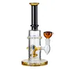 New Hookahs Thick Glass Bong Heady Showerhead Perc Straight Tubes Glass Dab Rig Water Bongs Pipes 14mm Female Joint Smoking Oil Rigs