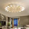 북유럽 현대 가정 장식 LED 천장 조명 조명기 고급 거실 레스토랑 크리스탈 천장 램프 새로운 간단한 호텔 홀 침실 연구 장식 메인 램프