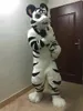 Traje de mascote de tigre Fursuit Halloween terno de cartoon
