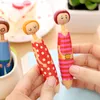 Cartoon Doll Ballpoint Pen för Custom Sales Promotion Barn Holiday Present Plast Push