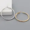 Hoop & Huggie Earrings 2022 Trend Batch Flower Double Line Earings Fashion Jewelry Exaggeration Big Ear Ring Trends AccessoriesHoop Kirs22