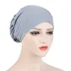 Beanie/Skull Caps Turban Women inre hijab för muslimskt stretchig kvinnlig ribbad tröja under halsdukar headwrap motorhuven huvudduk