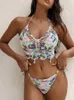 Peachtan halter bikini baddräkt kvinnor baddräkter ihåliga ut badkläder conjunto biquinis feminino trajes de baño mujer 2022