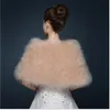 Scarves Real Ostrich Feather Wedding Shawl Winter Women Fur Wrap Cape Scarf y Marabou Bridal Shrug3949634