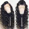 Spetsens främre mänskliga hår peruker med babyhår höjdpunkt 12A Virgin Human Hair Wigs For Women250E3450293