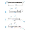 4.5mm-6mmステンレス鋼カテーテルサウンドペニスプラグ男性尿道拡張器の目の刺激音響マスターベーターセクシーなおもちゃ