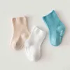 CouplesParty Autumn Winter Cotton Baby Floor Socks For Boy Girl Antislip Boat Cute Stripes Sock Rubber Grips Spring Kids Clothes J220621