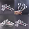 Wholesale clear thick heady glass Oil Burner Pipe with dolphin logo 4inch mini Water dab Rigs Smoking bong