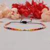 Bracelet de perles de verre arc-en-ciel multicolore de style ethnique bijoux de créateur femme fête perles bleu rouge rose noeud amoureux d'Amérique du Sud Bracelets pour adolescentes cadeau tendance