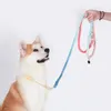 Aankomst Pet Dog Multi Function Hand geweven gradiënt kraag ketting Outdoor Universal Traction Rope Products LJ201111