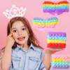 Zappel-Popit-Schulter-Reißverschluss-Blase-Pop-Up-Münzbörse Silikon Ananas-Geldbörse für Kinder