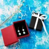 12 pezzi di cartone gioielli di cartone set di scatole regalo Anghy Collacet Braccialetti Orenatura di imballaggio regalo con spugna all'interno del rettangolo 220428