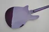 紫色のボディ4ストリングローズウッドフレットボード炎メープルベニアクロムハードウェア付きエレクトリックベースギターカスタマイズされたサービスを提供する
