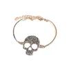 Casual Gorgeous Gothic Hand Made Fine Sugar Skull Cuff Bangle Bracelet Jewelry Hallowmas Gifts Bracelets for Women Men gift