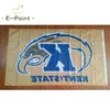 NCAA Kent State Golden Flashes 플래그 3 * 5ft (90cm * 150cm) 폴리 에스터 플래그 배너 장식 플라잉 홈 가든 깃발 축제 선물