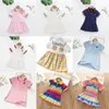 Unicon Children Dress Spring Summer Undly Collar Kids Clothes Fashion Toddler Baby Girls Lalking Summer Dress Girl 240 E3