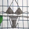 Stylist Märke Bikinis Dam T-back Designer Baddräkter i två delar Blommiga Klassiska Bokstäver Badkläder Strand Lyxiga Baddräkter Trepunkts 8 Färger