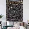 Skull Meditation Tapestry Mandala Goth Home Decor Wall tapis muraux Décorations salon Tapiz de Pared J220804