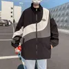 メンズジャケットハイストリートパッチワーク秋の韓国のファッション日本のハラジュクカップルコートハラジュクヒップホップルーズウィンドブレーカーT220816