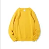 Customized picture autumn and winter polyester cotton polar fleece solid color men women round neck sweater plus velvet 220621