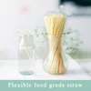 plastic flexible drinking straws
