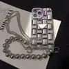 Luxury Phone Cases Designer IPhone 13 Case With Silver Bead Bracelet Crossbody Chain For IPhone 12 13promax 11 12pro Xs Xr X 7plus 8p Cover