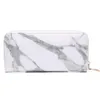 Kvällspåsar marmor mönster koppling mode tryck kvinnor damer blixtlås hög kvalitet liten plånbok