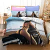 Sexy Buttocks Girl Bikini Bedding Set Soft Microfiber Quilt Cover Fashion Duvet and Pillowcases Decor Bedroom for Adults