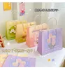 Cosmetic Bags & Cases 4Pcs Dizzy Color Paper Box With Handles Kawaii Cute Bear Flower Festival Gift Women Girls Shopping Kraft Packing BagCo