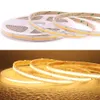 IP68 Waterdichte cob strip LED -lichtbalk 384 LED's/m 12V 24V Flexibele LED -tape CRI 90 FOB Strip voor huisverlichting buiten